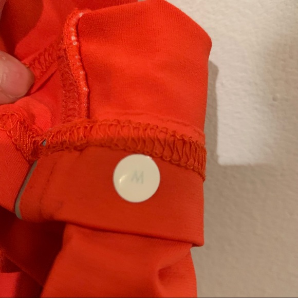 Lululemon Athletica Vent Mens Medium M Red Shirt Long Sleeve Athletic Gym - Picture 9 of 10